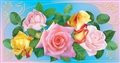 № 95-о/2008. Композиция из розовых и желто-красных роз.