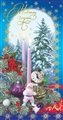 № 22-о/2008. С Новым годом! Свечи, часы на фоне зимнего леса.