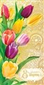 № 2017-009/5. 8 Марта! Тюльпаны на золотом декоративном фоне